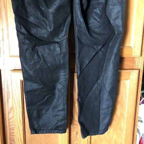 REVICE Foldover Shimmer Moto Straight Jeans - 32 - Picture 12 of 14